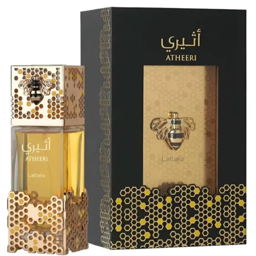 Lattafa Atheeri 100ml golden garden luxury packaging